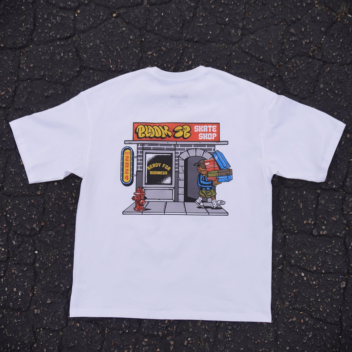 GRAFITTI SKATESHOP TEE - WHITE